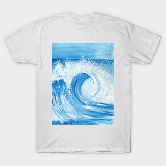 Life is a Wave T-Shirt by Artbynikitachawda